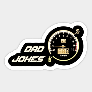 Low Level Of Dad Jokes Sticker